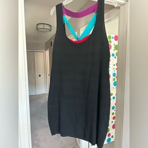 Knit little black dress